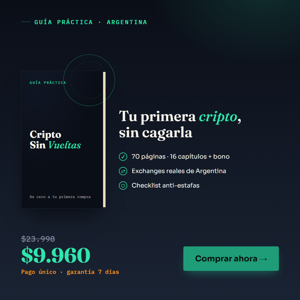 Cripto Sin Vueltas — De Cero a tu Primera Cripto en Argentina